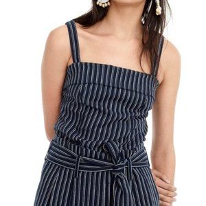 NWT J. Crew Point Sur Freddie Back Bow Striped Top | 12